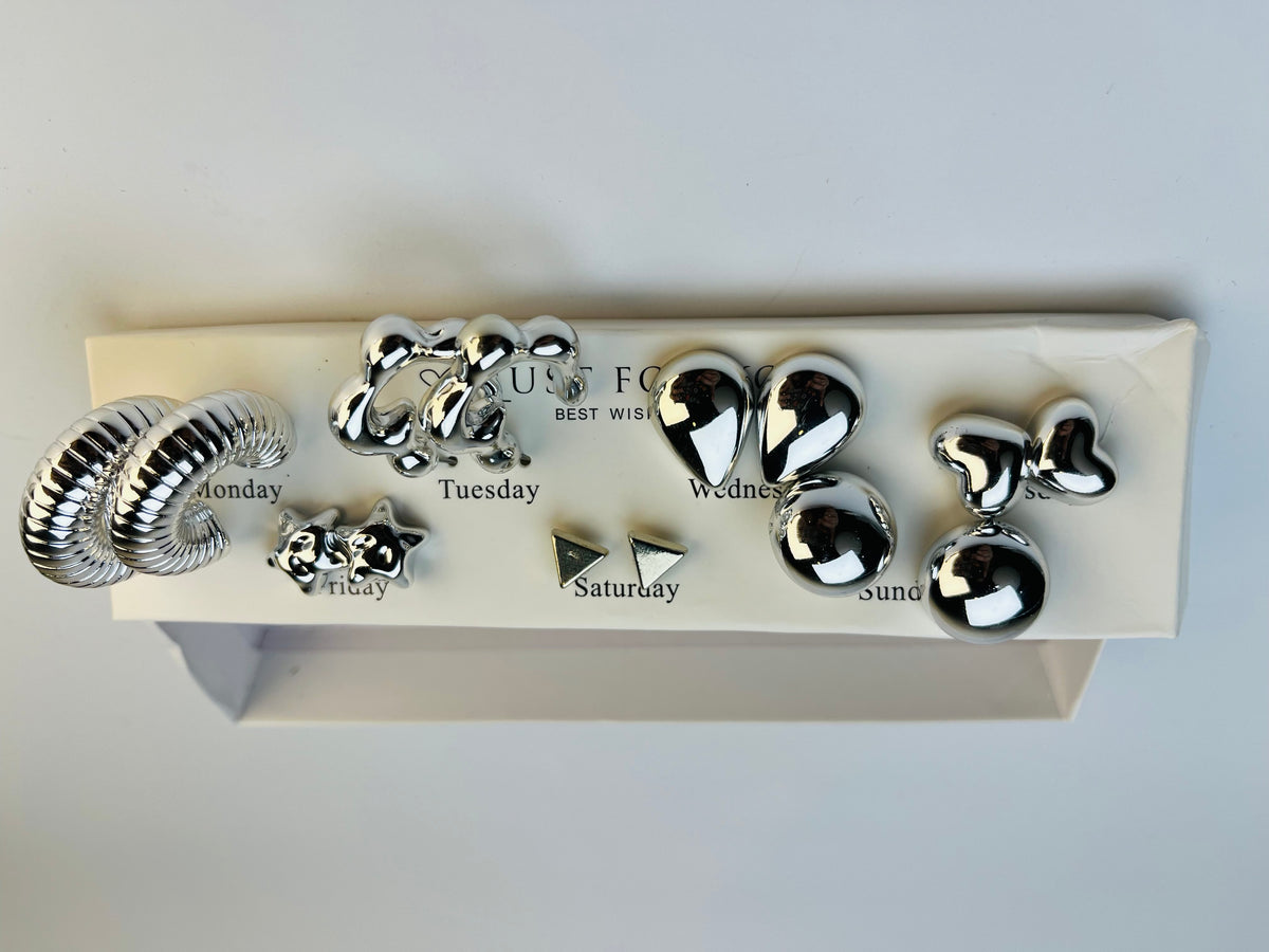 Luxe 7-Pair Earring Set