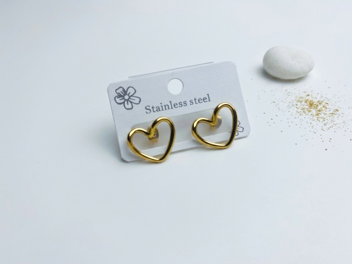 Open Heart Earrings