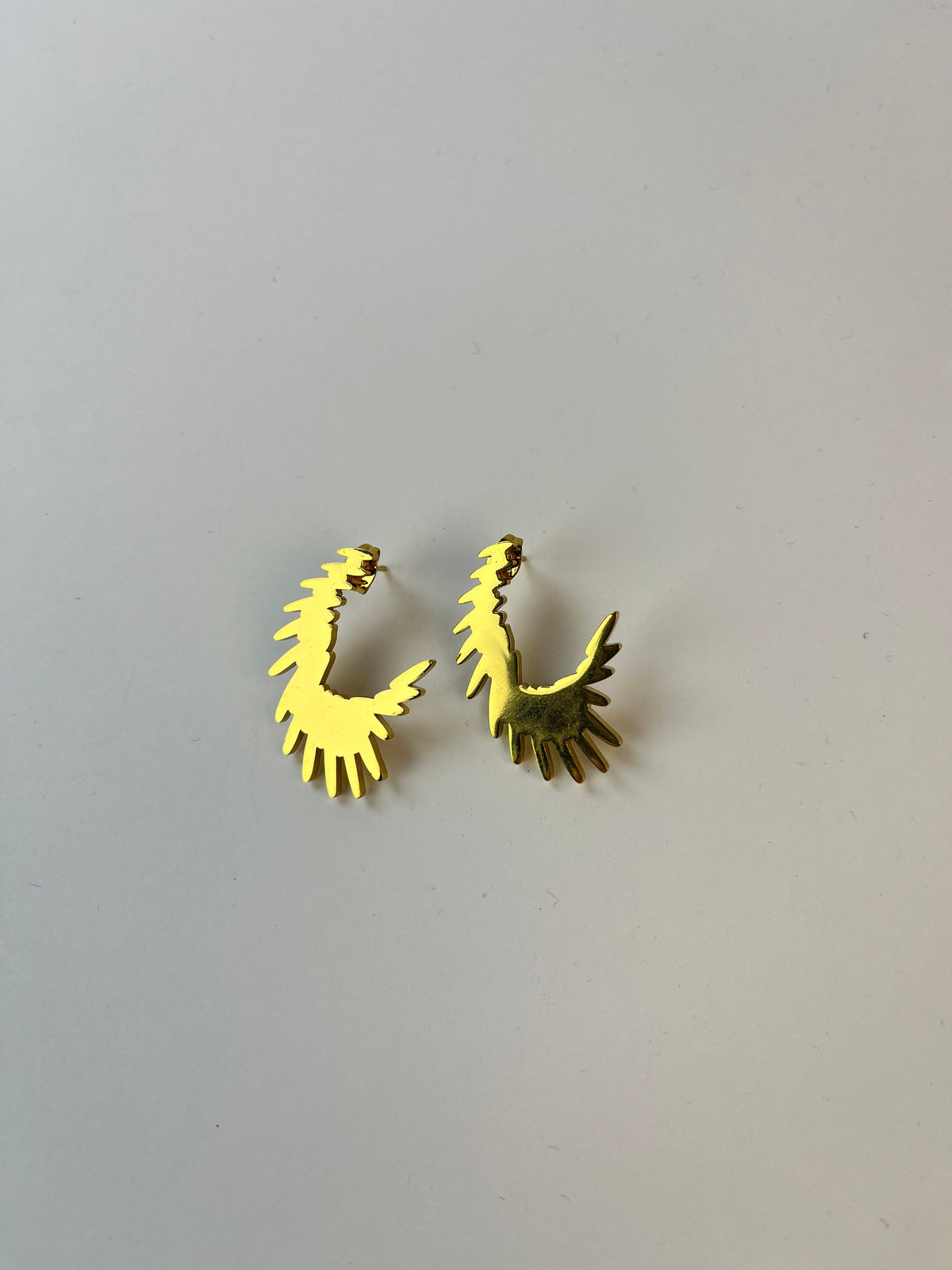 Sunburst Hoop Earrings