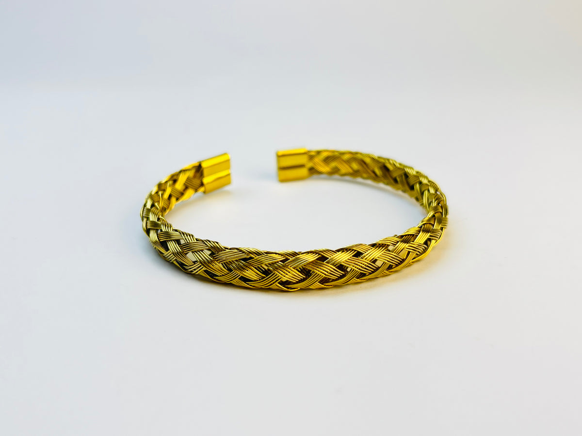 Golden Braid Cuff