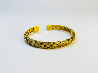 Golden Braid Cuff
