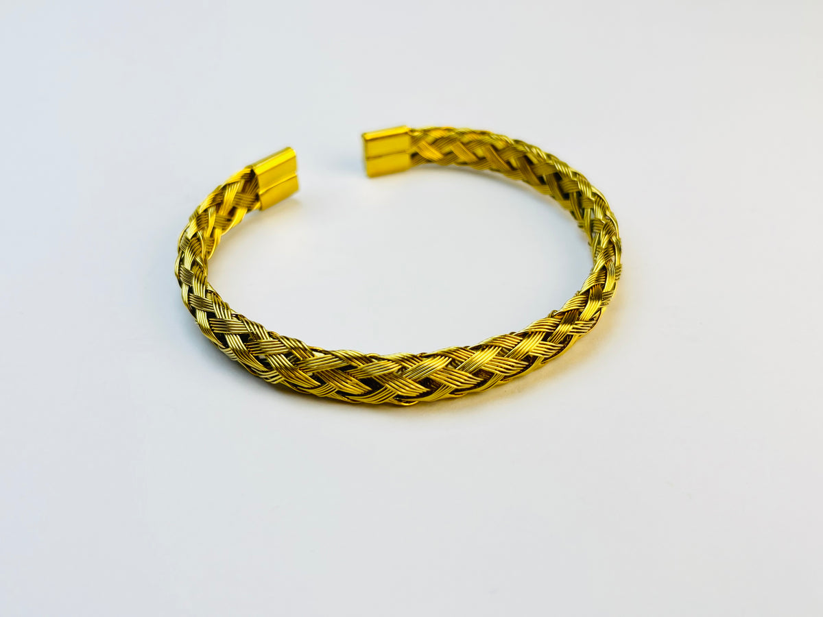 Golden Braid Cuff