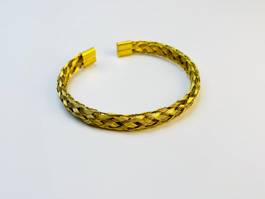 Golden Braid Cuff