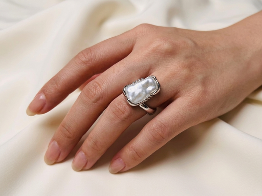 Pearl Prism Ring