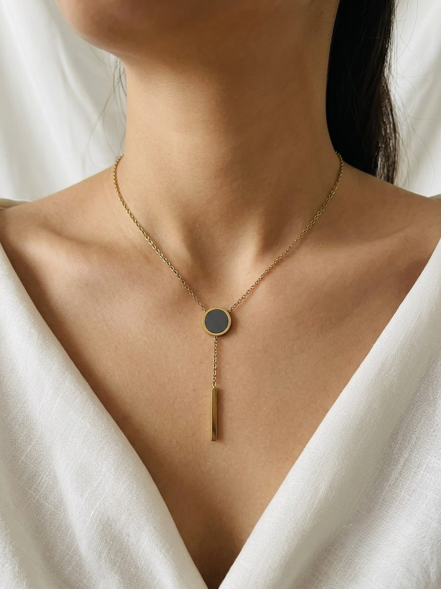 Eclipse Drop Necklace