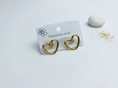 Open Heart Earrings