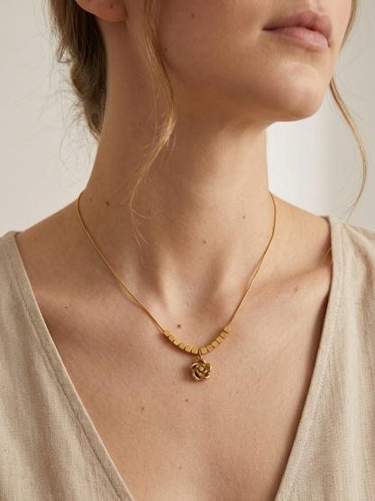 Roselle Charm Necklace