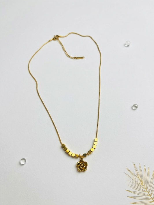 Roselle Charm Necklace