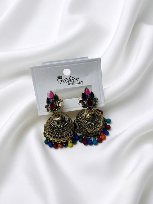 Zoya Multicolor Jhumkas
