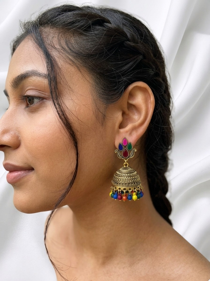Zoya Multicolor Jhumkas