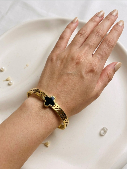 Clover Handcuff Bangle