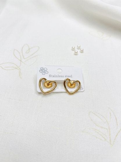 Open Heart Earrings
