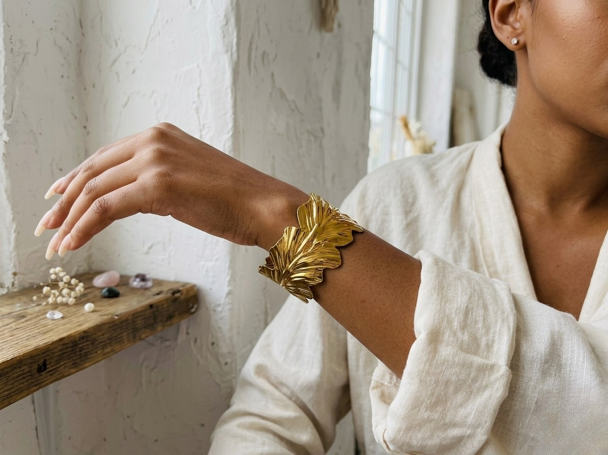 Golden Leaf Cuff