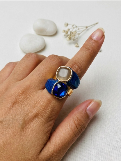Sapphire Mosaic Ring
