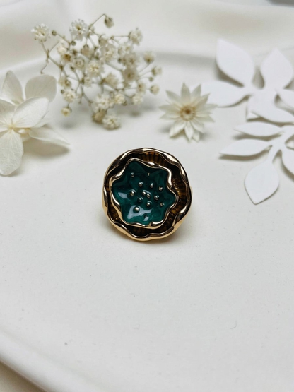 Jade Petal Ring