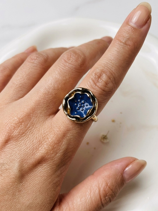 Azure Blossom Ring