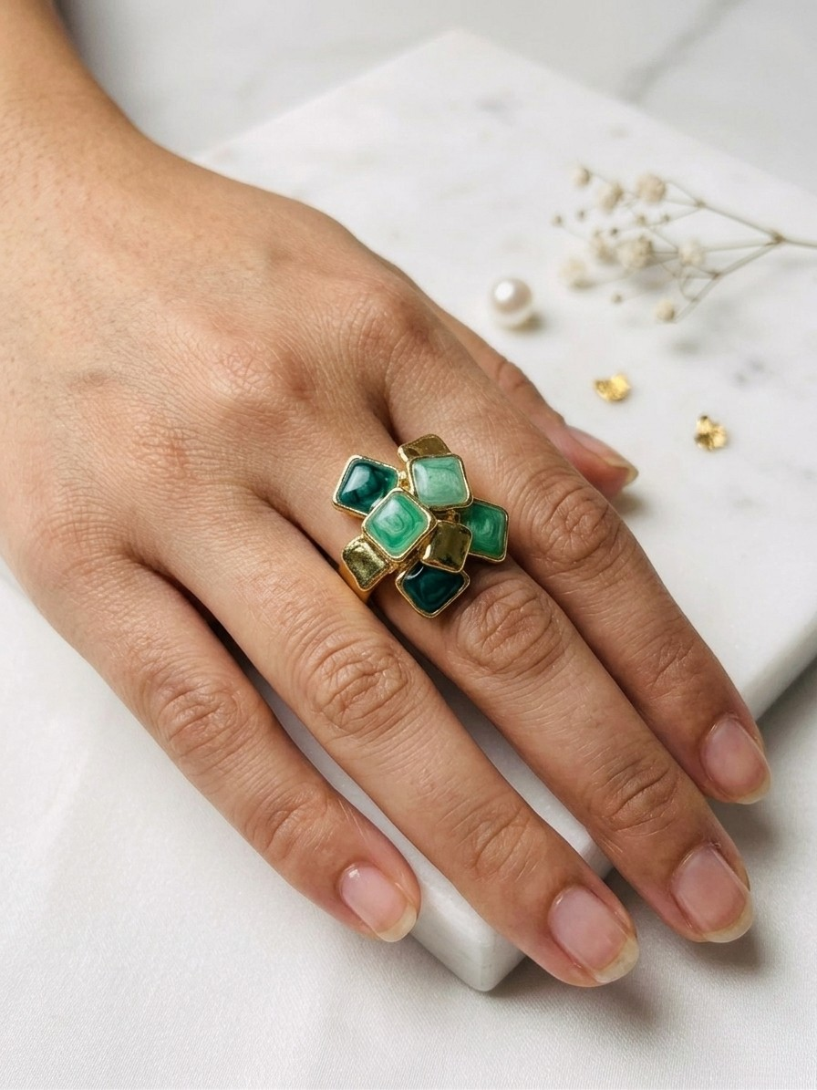 Olive Aura Ring