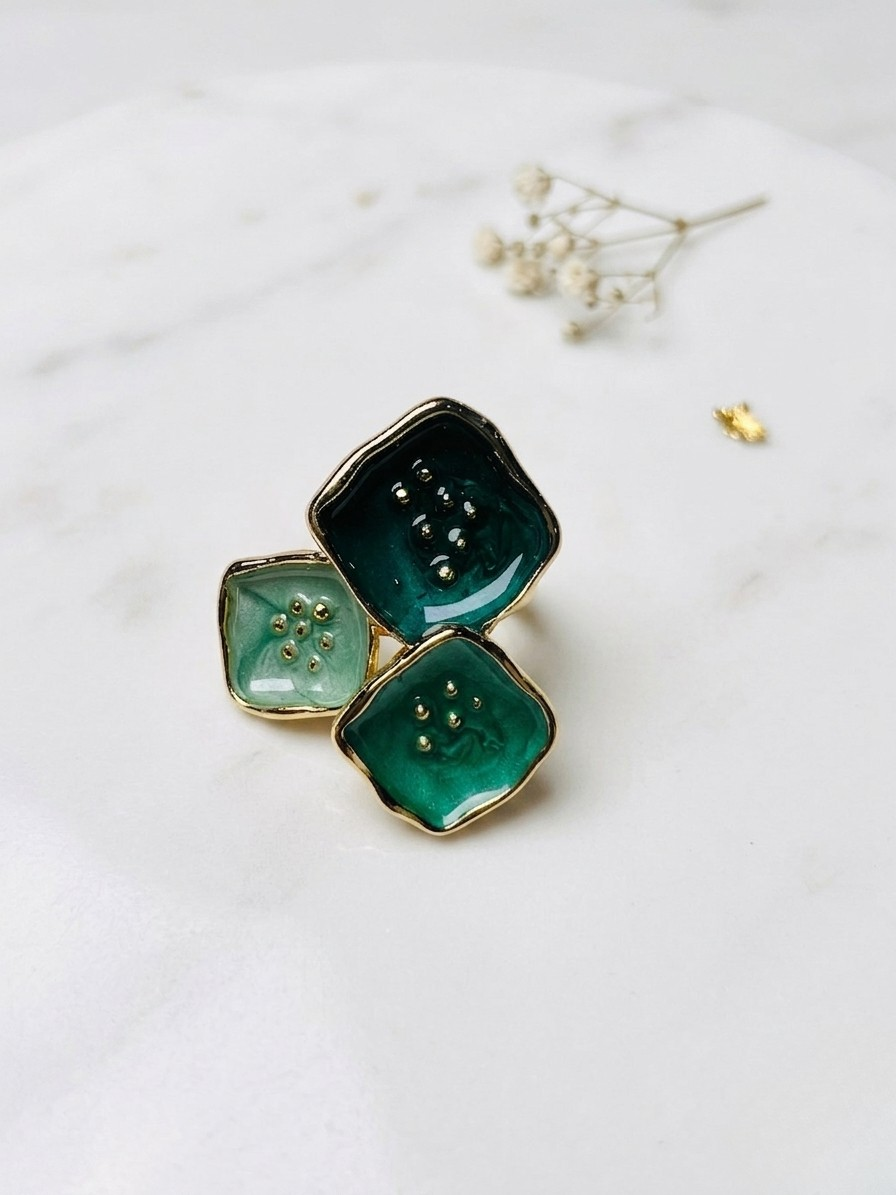 Verdant Bloom Statement Ring