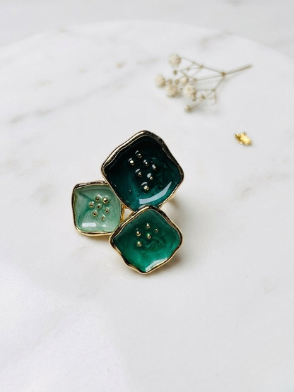 Verdant Bloom Statement Ring