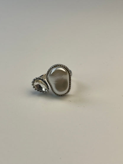 Celeste Pearl Duo Ring